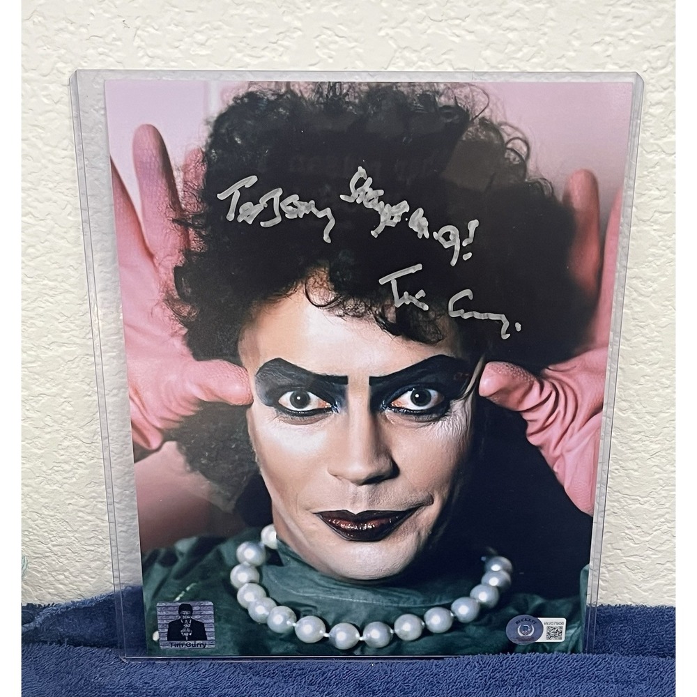 Beckett‎ Authenticated Tim Curry ROCKY HORROR Original Autographed 8X10 Photo.